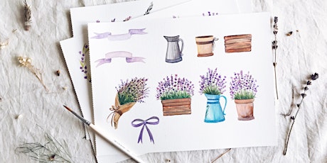 Watercolour Lavender Garden @ Funan Showsuite primary image