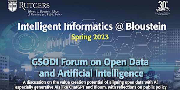POSTPONED: GSODI Forum on Open Data  and Artificial Intelligence