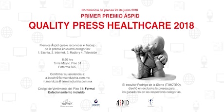 Imagen principal de Conferencia de Prensa "Primer Premio Áspid Healthcare Quality Press 2018"
