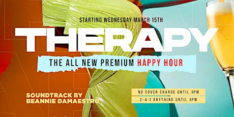 Therapy Happy Hour - THIS & EVERY WEDNESDAY @ Myth | Element Bistro