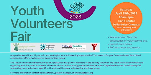 Youth Volunteers Fair - Foire bénévole jeunesse