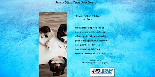 Jump Start Your Job Search (Zoom)