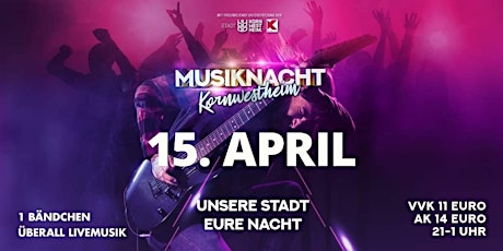 Hauptbild für Musiknacht Kornwestheim 2023