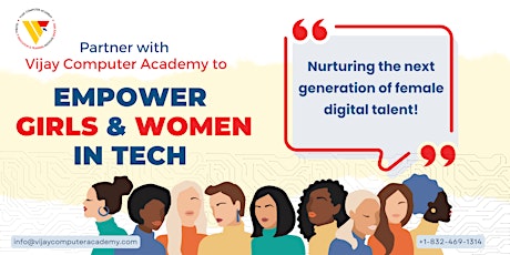 Imagen principal de Partner with Vijay Computer Academy to Empower Girls and Women in TECH