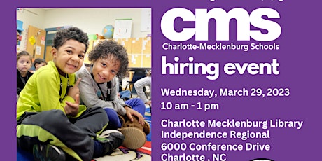 Charlotte Mecklenburg Schools Hiring Event
