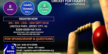 Sports For Sewa - Cricket 2018 primary image