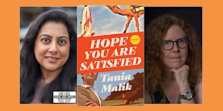 Tania Malik, author of HOPE YOU ARE SATISFIED - an in-person Boswell event