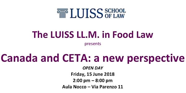Open Day "Canada and CETA: a new perspective"