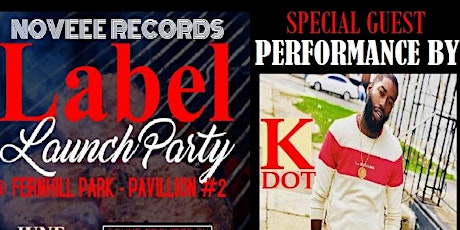 Noveee Records "LABEL LAUNCH PARTY IN THE PARK" RESCHEDULED TO 7/7/18 primary image
