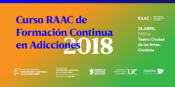 4° Encuentro Curso de Formación Continua en Adicciones - 2018