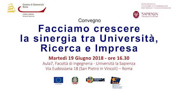 Convegno "Facciamo crescere la sinergia tra Università, Ricerca e Impresa"