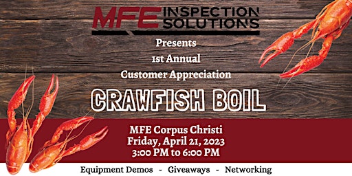 MFE Corpus Christi - Customer Appreciation Crawfish Boil