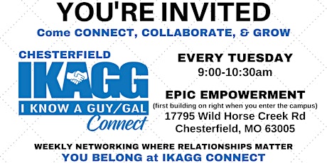 Chesterfield In-Person IKAGG Connect Weekly Meeting