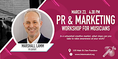 PR & Marketing for Musicians with Marshall Lamm