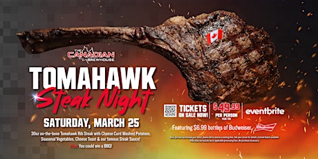 Tomahawk Steak Night | Calgary Foothills/ University District
