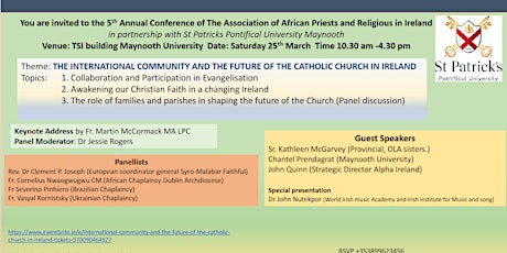 INTERNATIONAL COMMUNITY AND THE FUTURE OF THE CATHOLIC CHURCH IN IRELAND