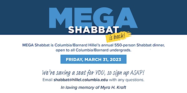 MEGA Shabbat 2023