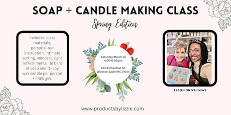 Soap + Candle Making Class: Spring Edition primary image