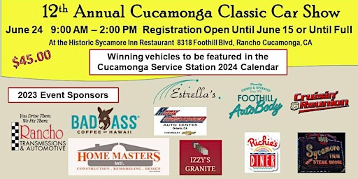 12th Annual  Cucamonga Classic Car Show primary image
