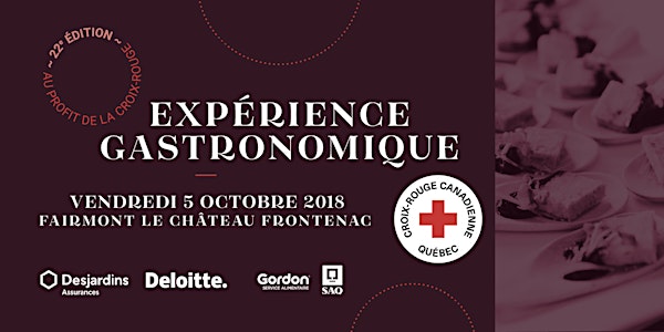 Expérience Gastronomique de la Croix-Rouge 2018