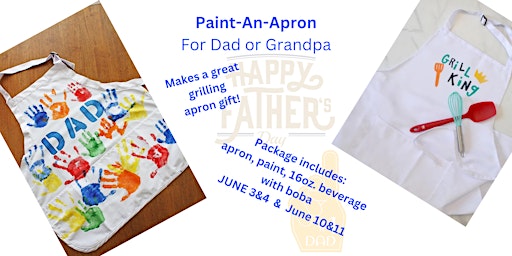 Paint-An-Apron for Fathers Day for Dad or Grandpa