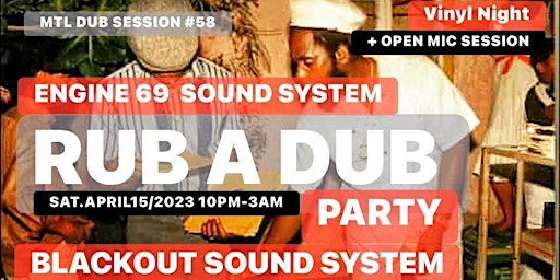 Rub a Dub Party // Vinyl Night // MTL DUB Session #58