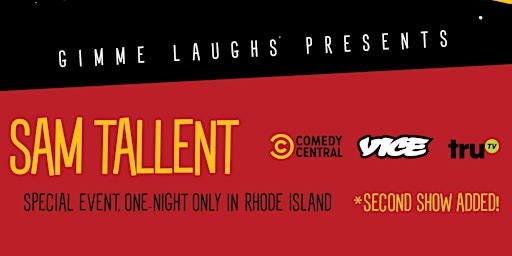 2nd Show Added - Sam Tallent (Comedy Central) at Red Door - One Night Only!