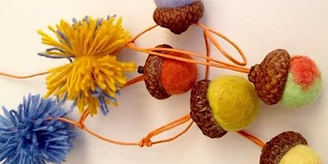 Felted Acorn Garland with LeBrie Rich primary image