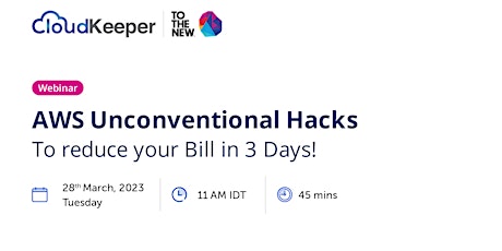 AWS Unconventional Hacks to reduce your bill in 3 days!
