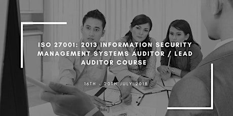 ISO/IEC 27001:2013 Information Security Management Systems (ISMS) Auditor / Lead Auditor Training Course primary image