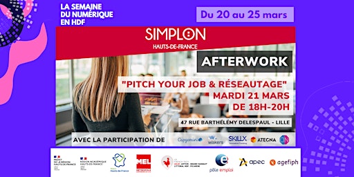 SAVE THE DATE | AFTERWORK “Pitch Your Job et réseautage" | Simplon Lille