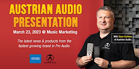 Austrian Audio Demo Presentation @ Music Marketing