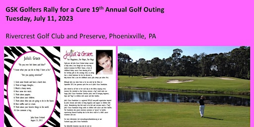 GSK Golfers Rally for a Cure/Julia's Grace Foundation Golf Outing primary image