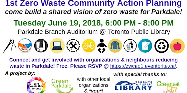 1st Zero Waste Community Action Planning for Parkdale!
