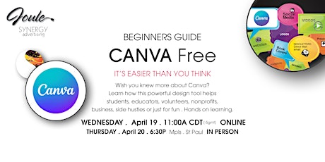 Primaire afbeelding van LEARN DIFFERENT . Beginners Guide to CANVA Free