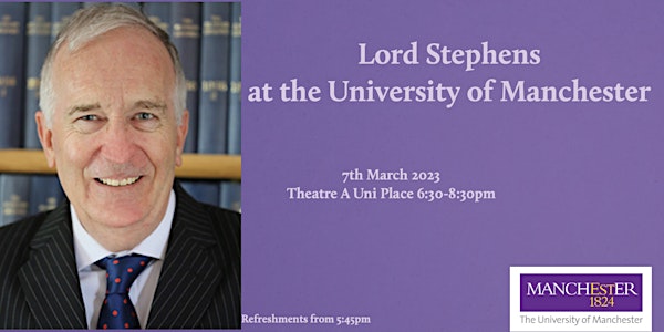 Lord  Stephens at the University of Manchester
