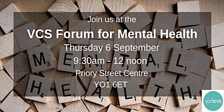 VCS Forum for Mental Health 06 September 2018 primary image