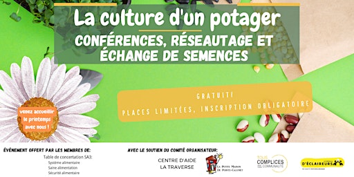 La culture d'un potager: conférence et échange de semences - jour 2