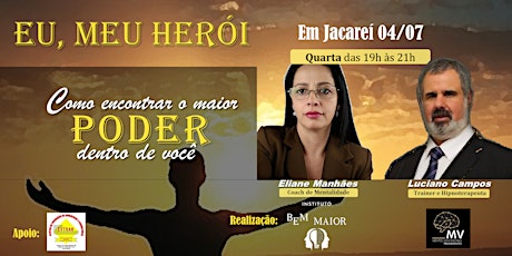 Imagem principal do evento Palestra: "Eu, Meu Herói"