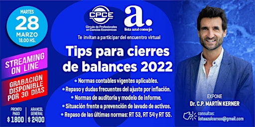 TIPS PARA CIERRES DE BALANCES 2022