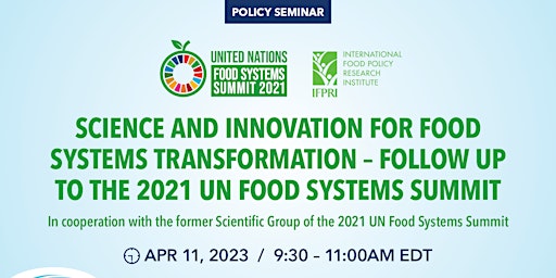 Science and Innovation for Food Systems Transformation