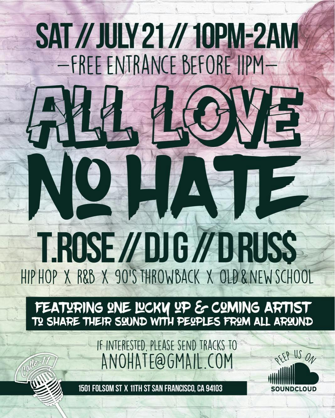 All Love No Hate: Hip-Hop Party