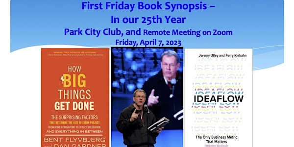 First Friday Book Synopsis, April 7, 2023