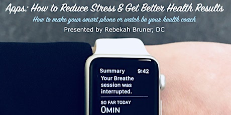 Apps: How to Reduce Stress & Get Better Health Results primary image