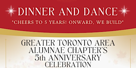 GTAAC's 5th Anniversary Dinner and Dance primary image
