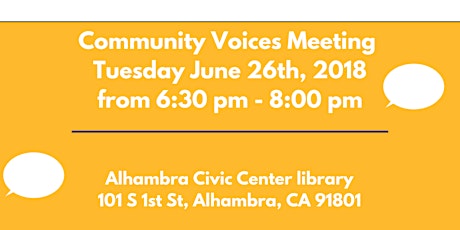 Community Voices Meeting primary image