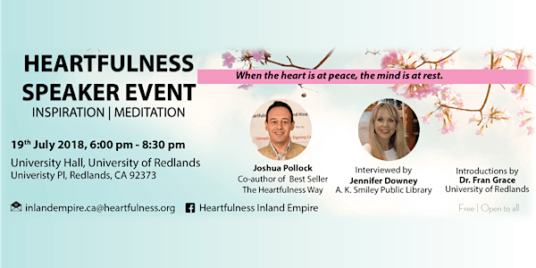 Heartfulness Speaker Event