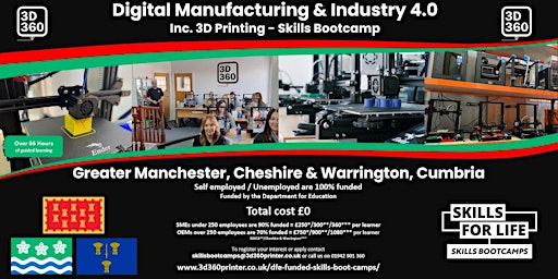 Digital Manufacturing & Industry 4.0 Skills Bootcamp - Cumbria