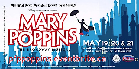 Playful Fox Productions presents: "Disney's Mary Poppins"
