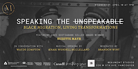 Speaking the Unspeakable: Black Migration, Living Transformations